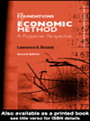 cover image of Foundations of Economic Method
